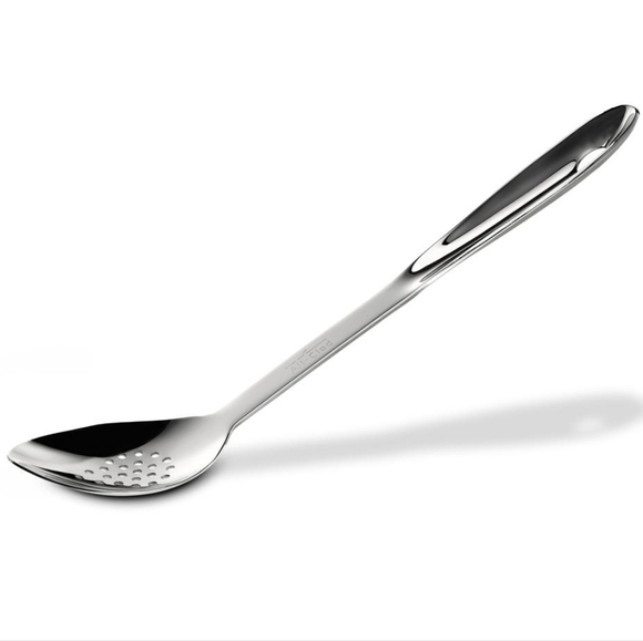 All-Clad long handled Stainless Steel 13" Large slotted/perforated spoon NEW! - Picture 1 of 6